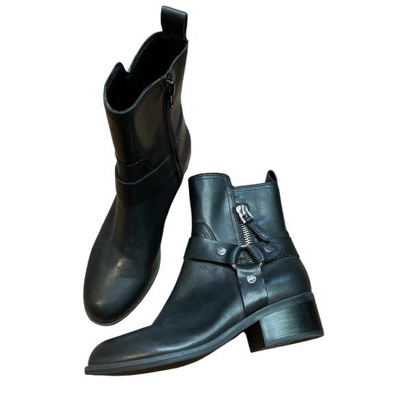 Marc Fisher Dalary Moto Harness Leather Boot - Picture 6 of 10